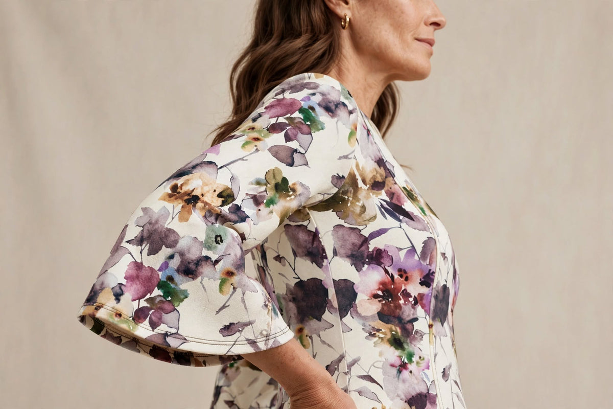 Rochie midi cu imprimeu floral multicolor