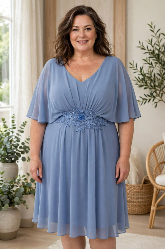 Rochie Ocazie Mărimi Mari Bleu